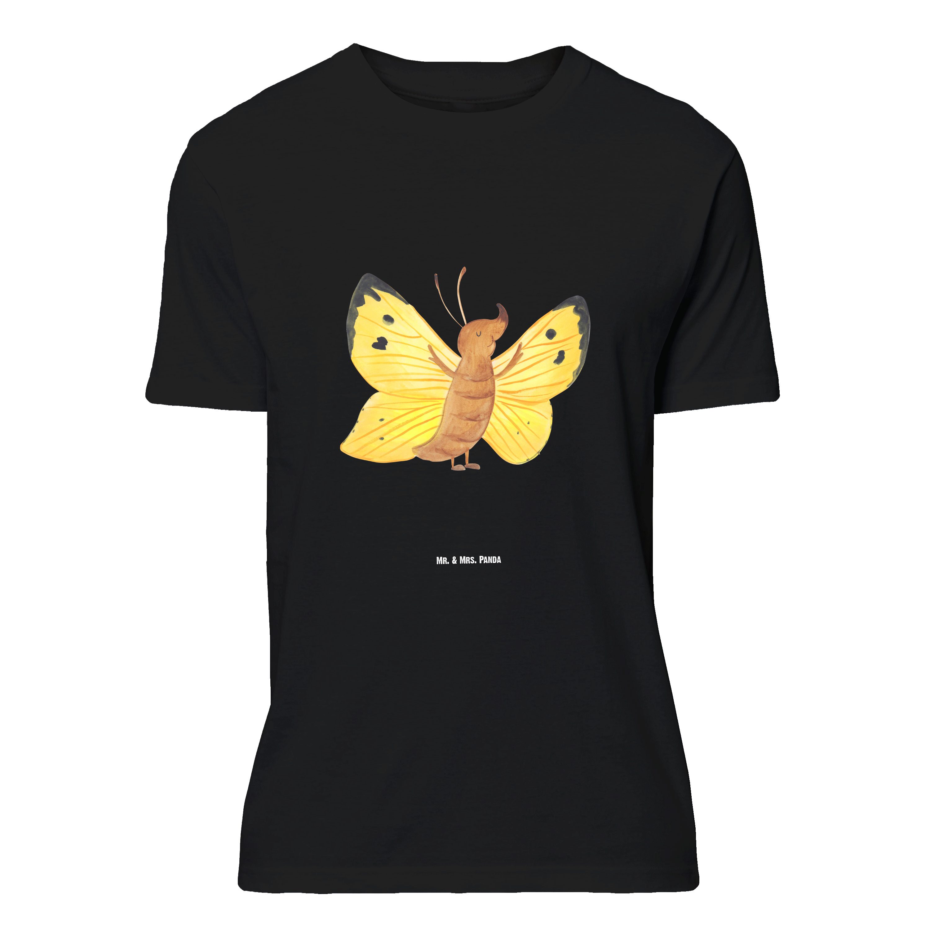 T-Shirt Schmetterling Zitronenfalter, Größe XL T-Shirt, Schwarz, Lustige Sprü