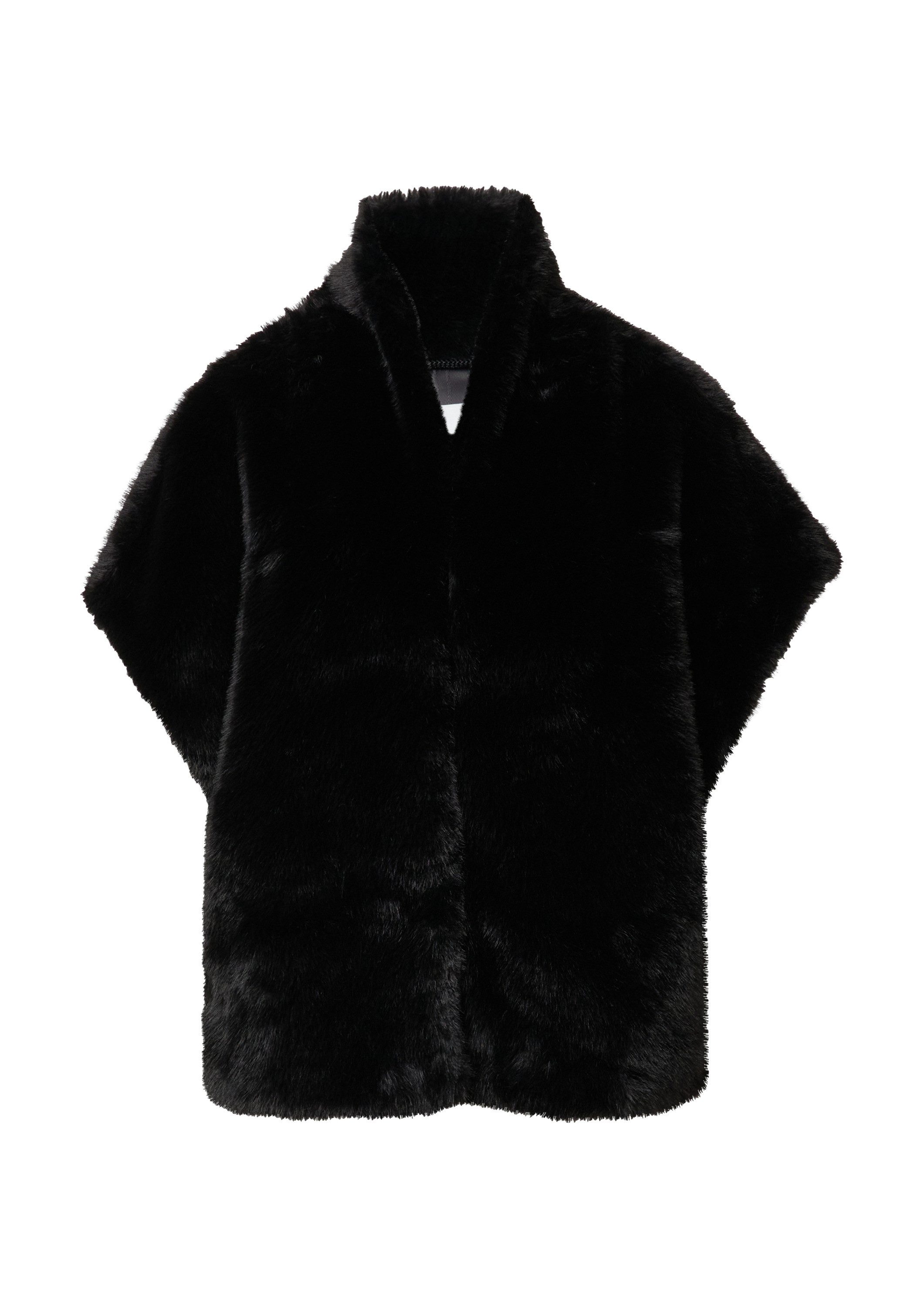 comma Outdoorjacke Outdoor-Weste Weite ärmellose Weste aus Webpelz günstig online kaufen