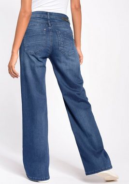 GANG Weite Jeans 94AMELIE WIDE mit Elasthan für die perfekte Passform
