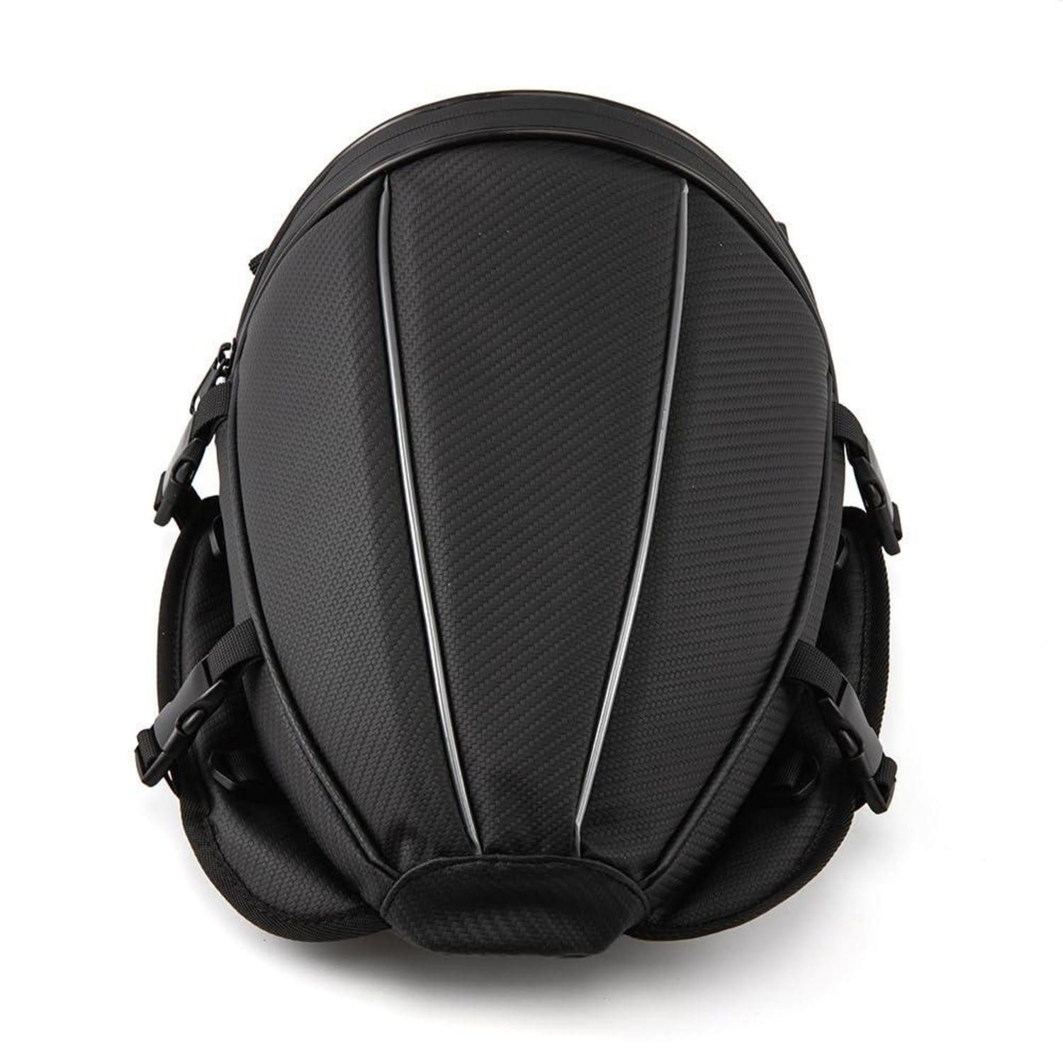 LuxusKollektion Satteltasche Motorrad Hecktasche Satteltasche Tankrucksack Kohlefaser Schwarz