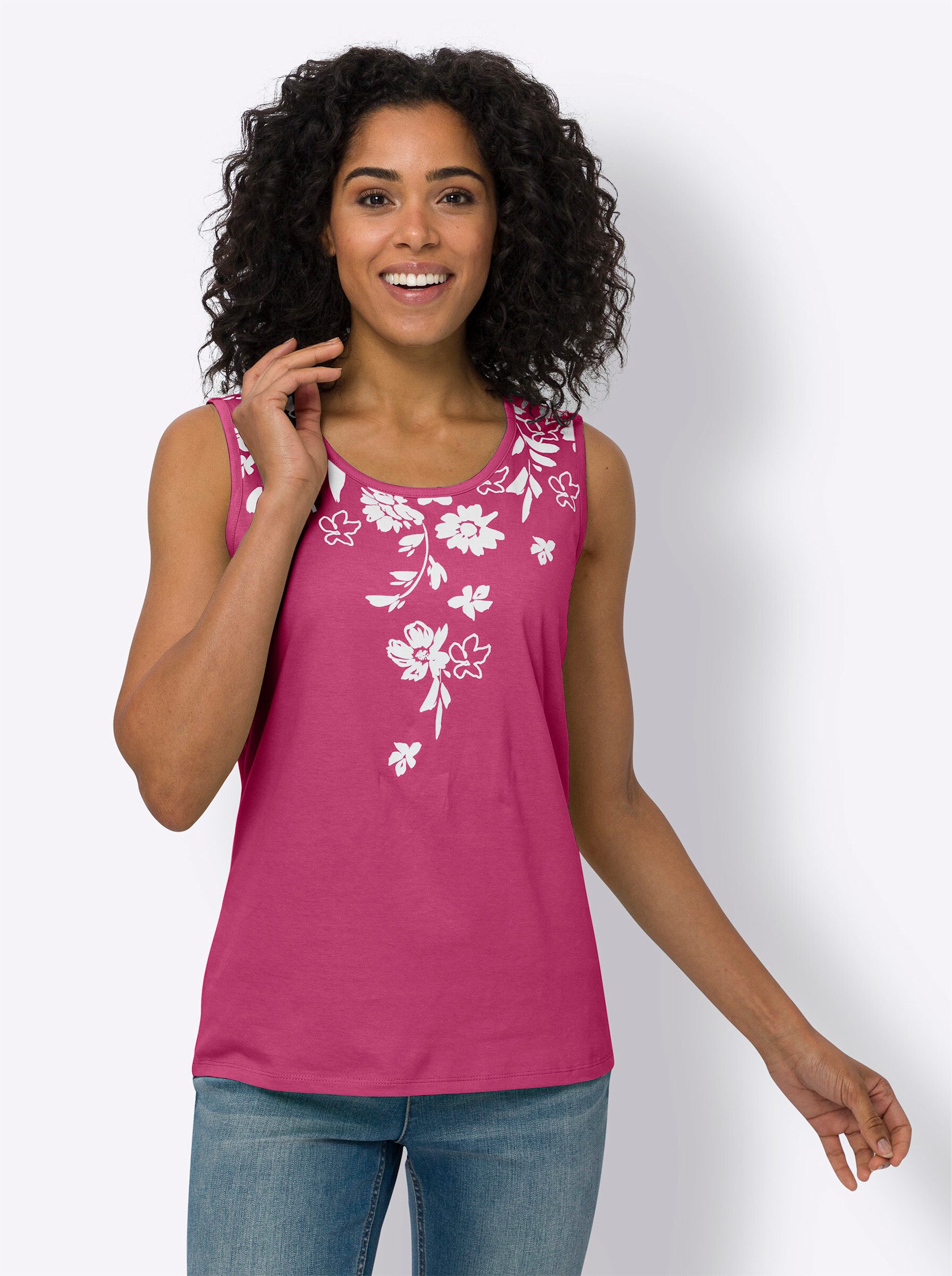Sieh an! Shirttop Shirttop Ärmellos