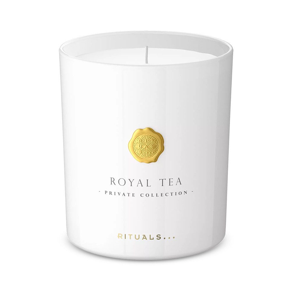Rituals Duftkerze Rituals Royal Tea Scented Candle 360g., Beruhigender Duft für Entspannung und Wohlbefinden