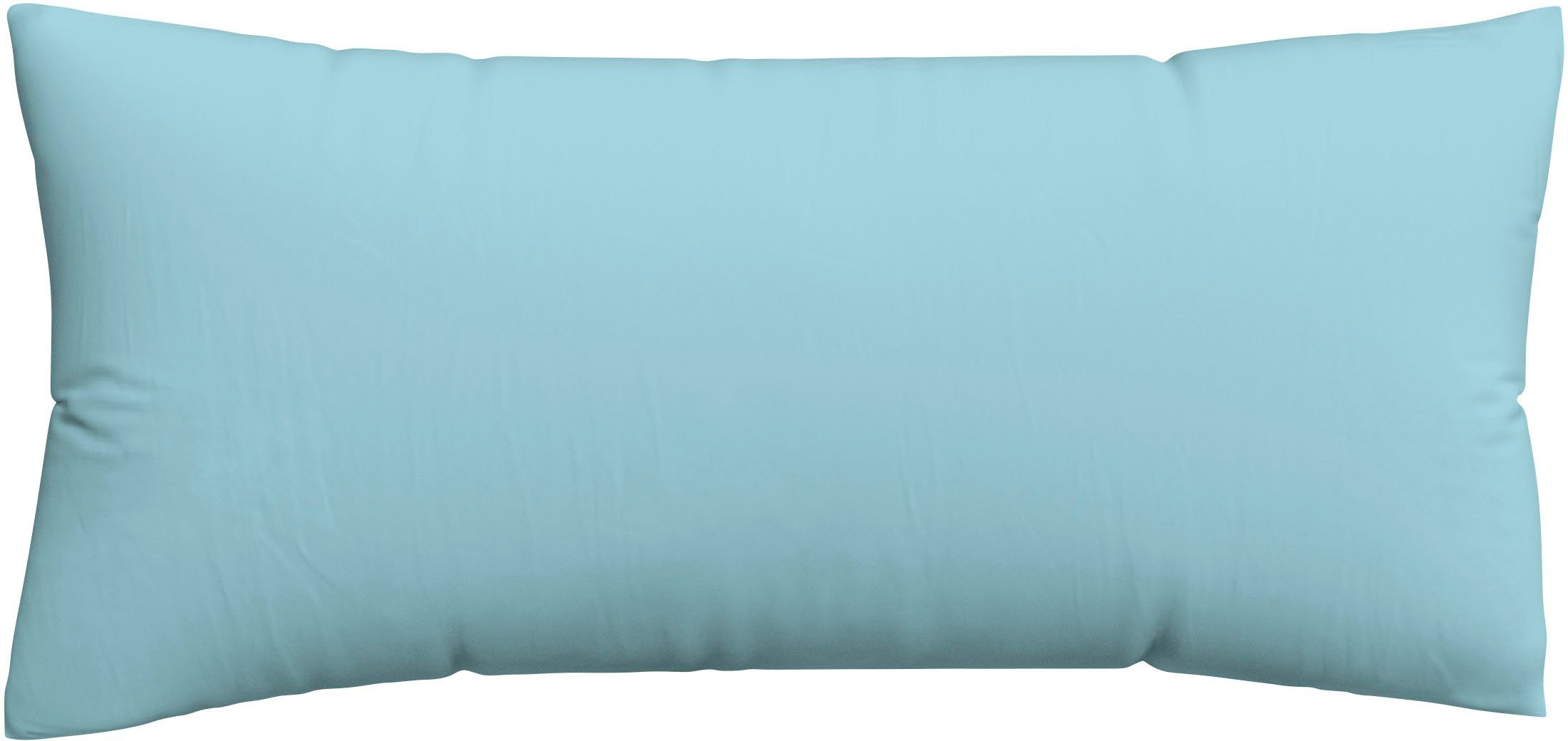 Schlafgut Kissenbezug Premium Kissenbezug Knitted Jersey (1 St), (1 Stück), Ton-in-Ton Reißverschluss, Bio-Baumwolle mit Elasthan, Uni, OEKO Tex