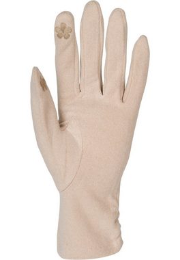 styleBREAKER Fleecehandschuhe Touchscreen Handschuhe seitlich gerafft