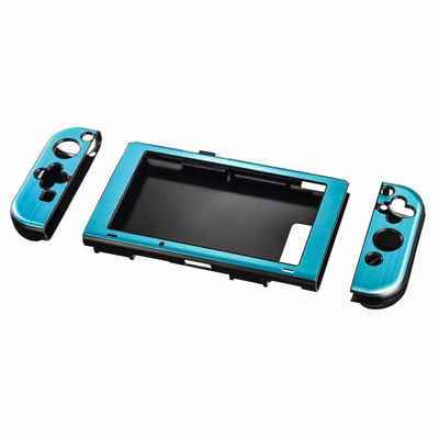 Hama Hardcover für Nintendo Switch, 3-teilig, Metallic-Blau Zubehör Nintendo