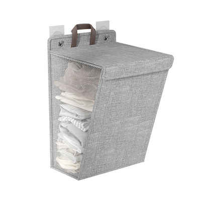 Mrichbez Wäschekorb Faltbarer Wäschekorb für den Haushalt (1 St), Multifunktionaler Wäschekorb für die Wandmontage