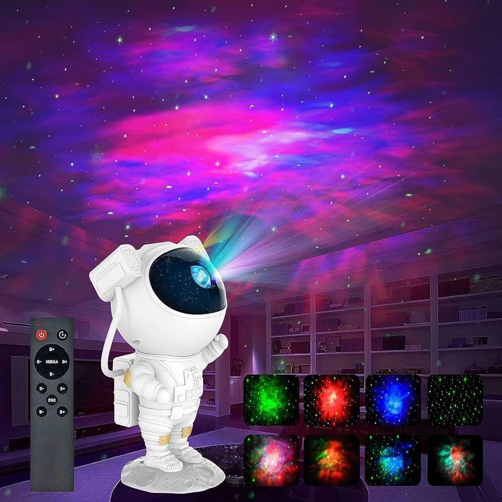 2Pace Projektionslampe 2Pace® Astronauten-Projektor Nachtlicht mit Sternenhimmel, LED fest integriert – Bild 2 von 5
