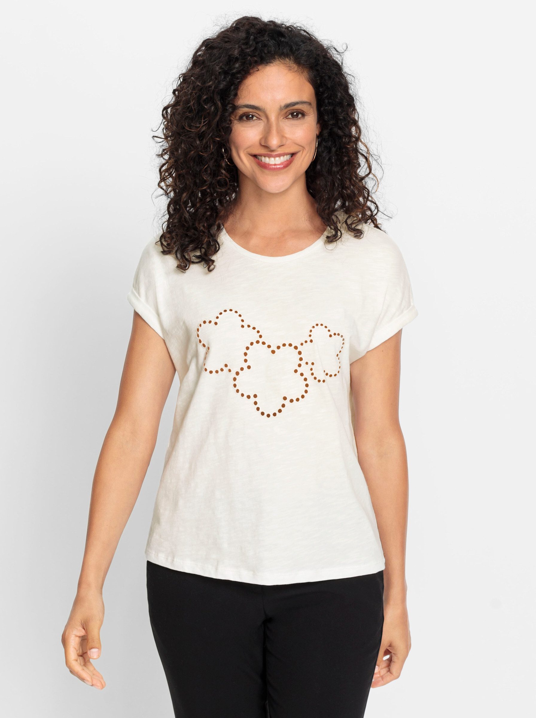 Lady Print-Shirt "Rundhals-Shirt", (1 tlg.) günstig online kaufen