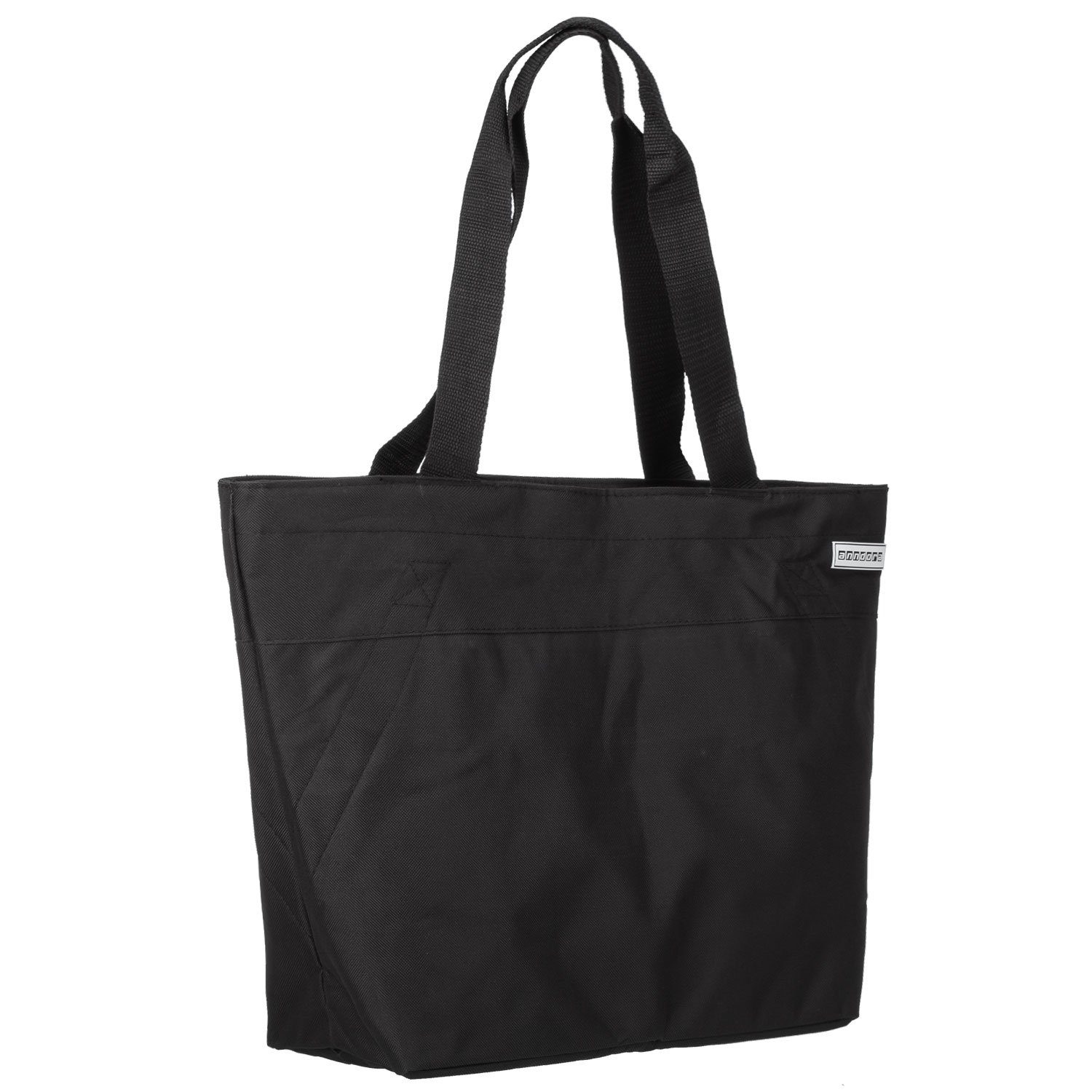 anndora Umhängetasche shopper 17 Liter Strandtasche, verstärkter Boden - Innentaschen mit Reißverschluss - wasserabweisend