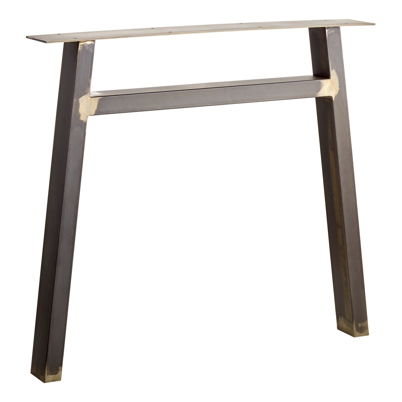 SO-TECH® Möbelfuß Tischgestell Bankgestell Bankuntergestell Tischkufe, (1-St), H-Form used look Profil 80 x 40mm Höhe 720mm Tiefe 800mm