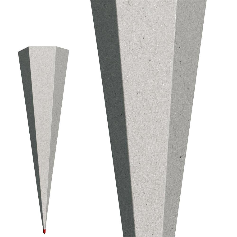 Roth Schultüte Rohling, 85 cm, eckig, ohne Verschluss, Zuckertüte zum Basteln