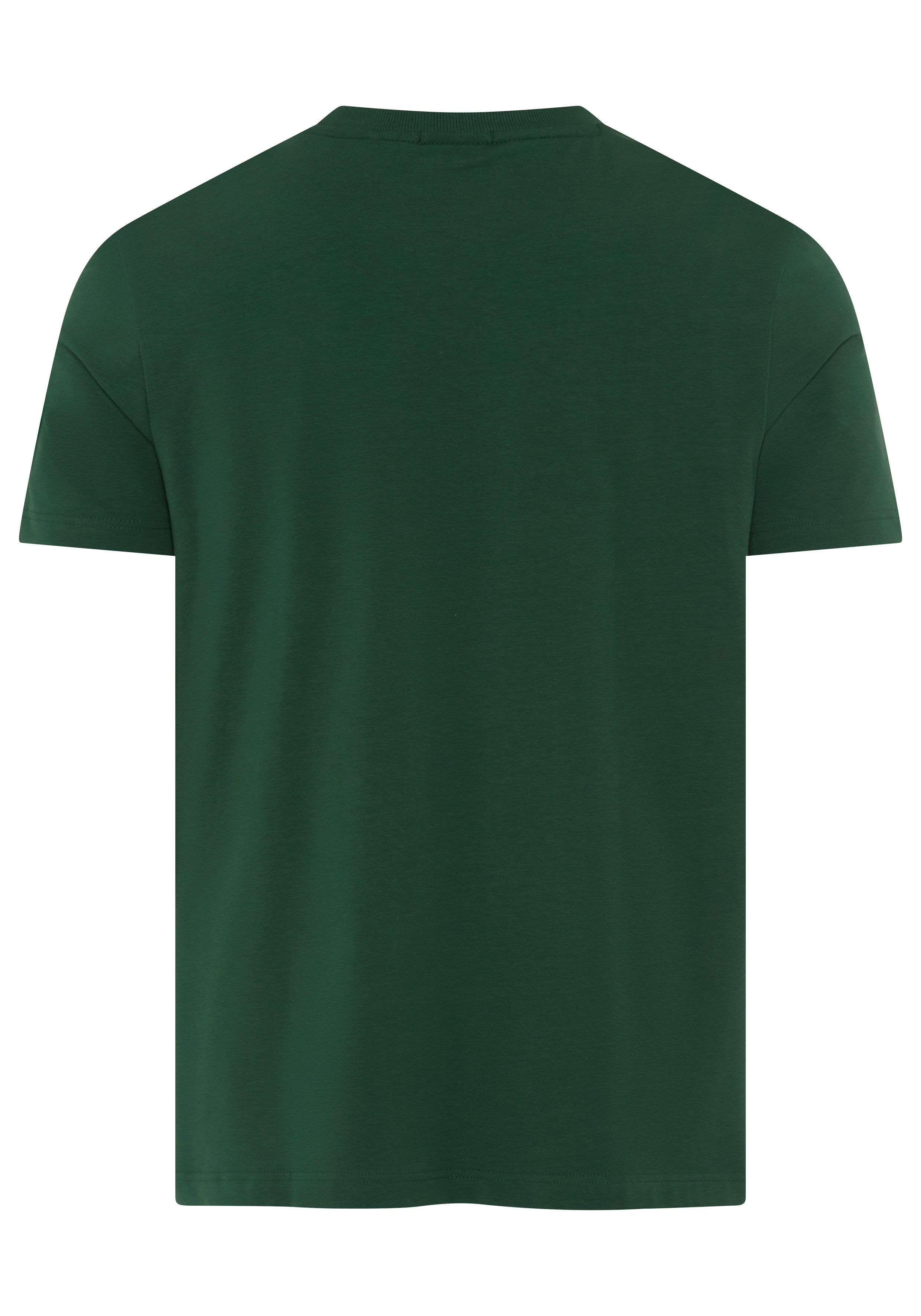 BOSS GREEN Rundhalsshirt Tee Regular Fit Stretch Jersey Cotton, Logo on Chest, Rundhals
