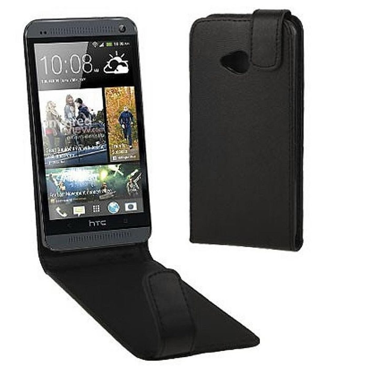 König Design Handyhülle HTC One, HTC One Handyhülle Backcover Schwarz