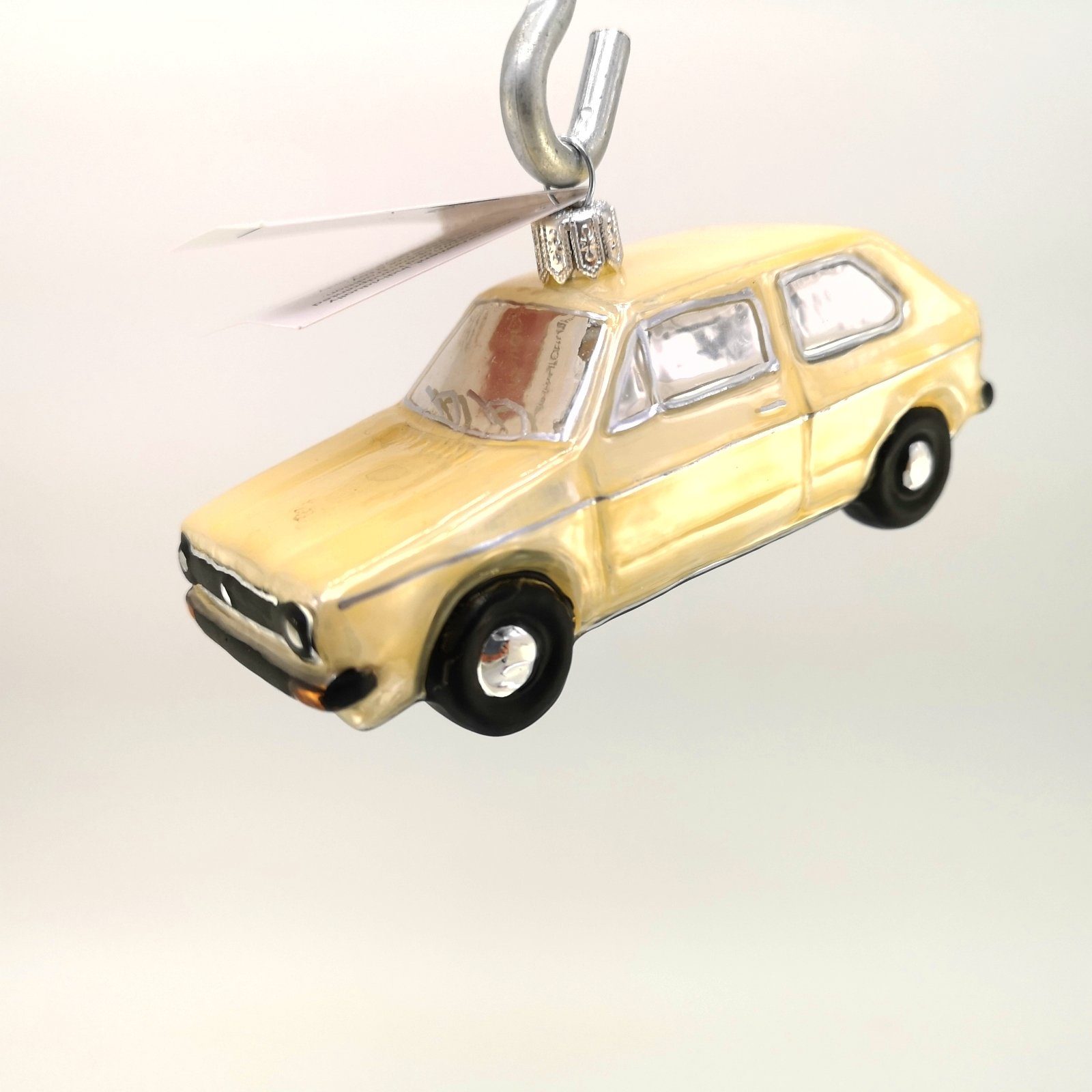 VW VW-Golf Design beige - Hanco Christbaumschmuck