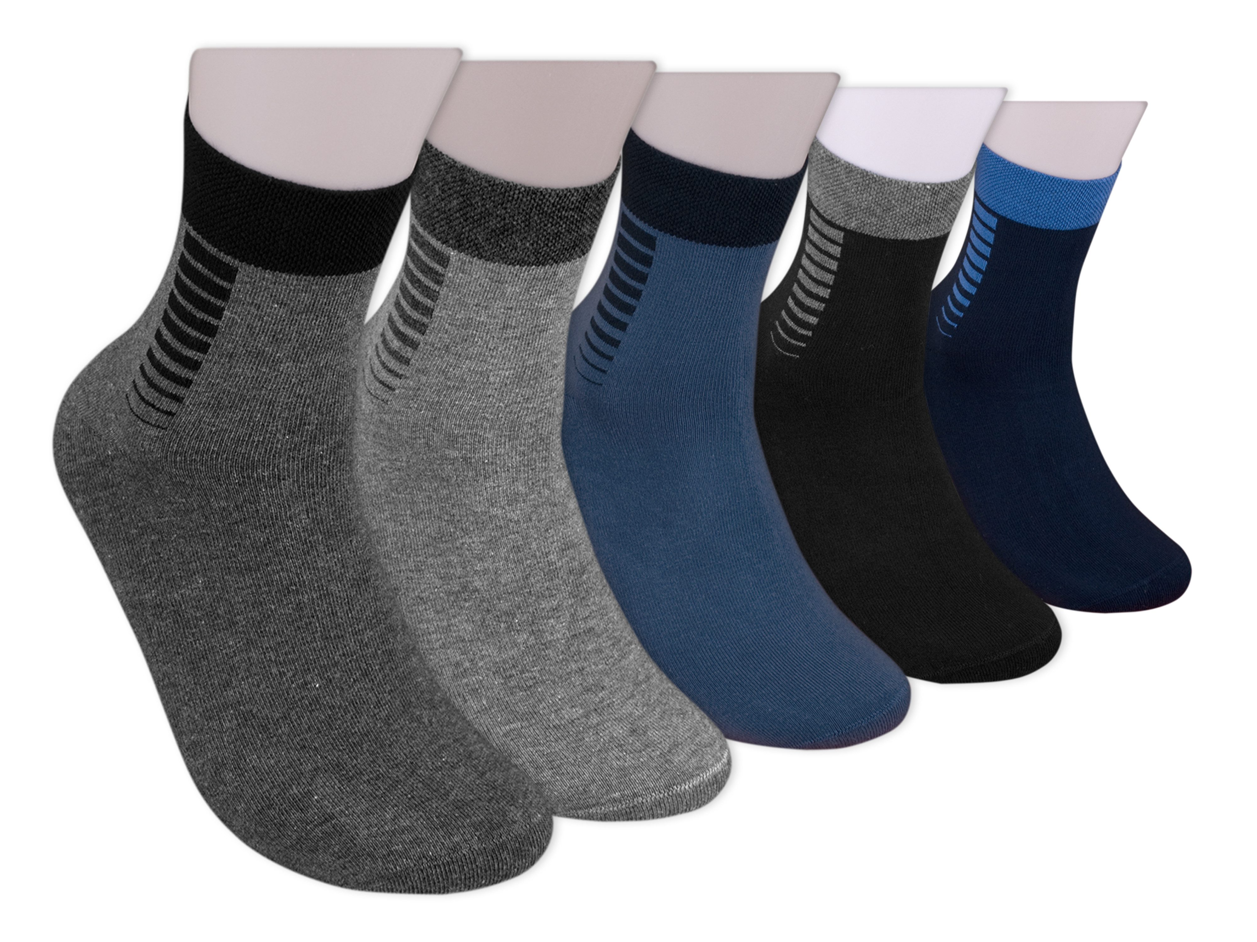 Die Sockenbude Kurzsocken JEANS (Bund, 5-Paar, grau blau) mit Komfortbund o günstig online kaufen