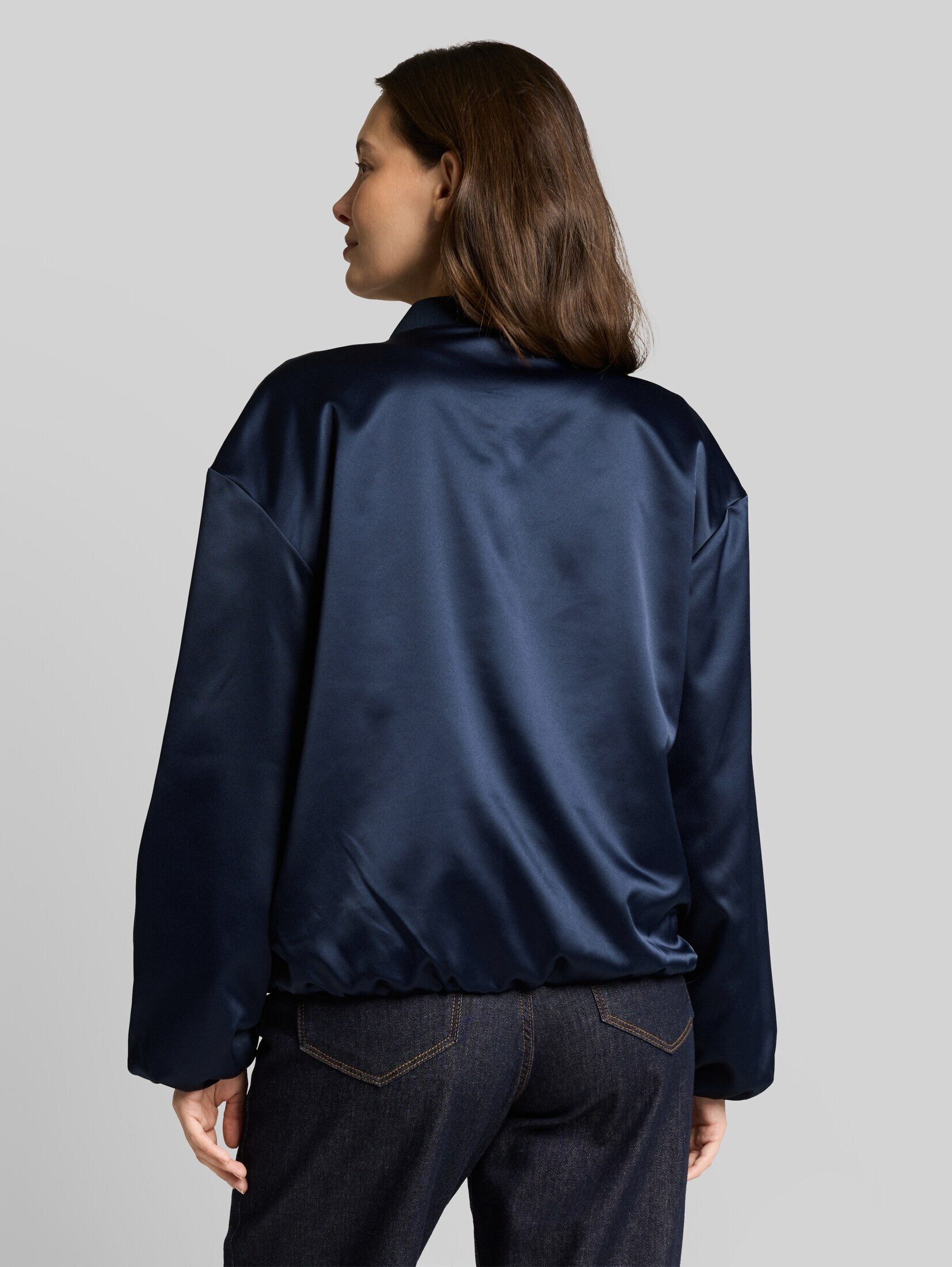 TOM TAILOR Sommerjacke Jacken Satin Blouson Jacke mit Bomberkragen