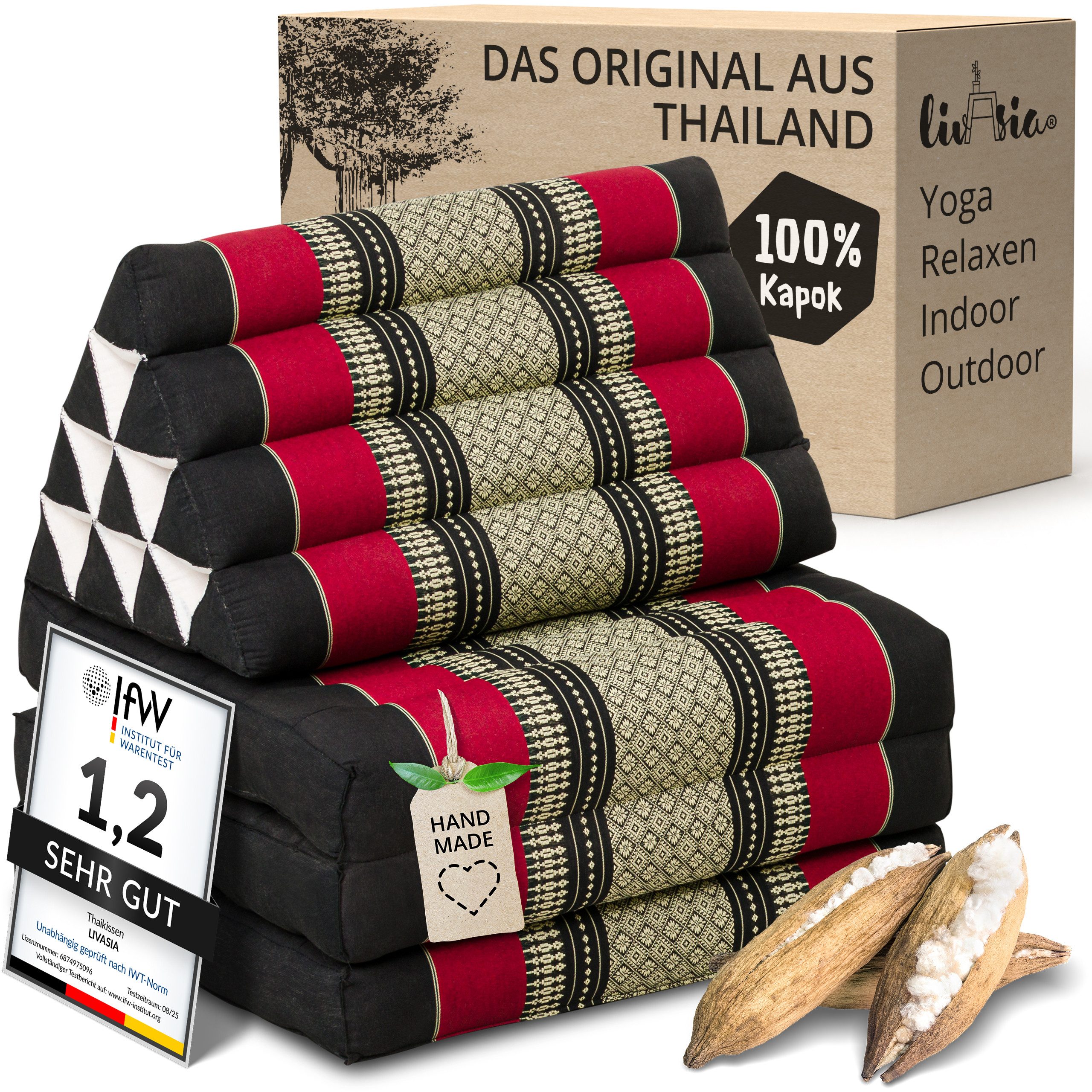 livasia Sitzsack Thaikissen 3 Auflagen (Classic) vegan günstig online kaufen