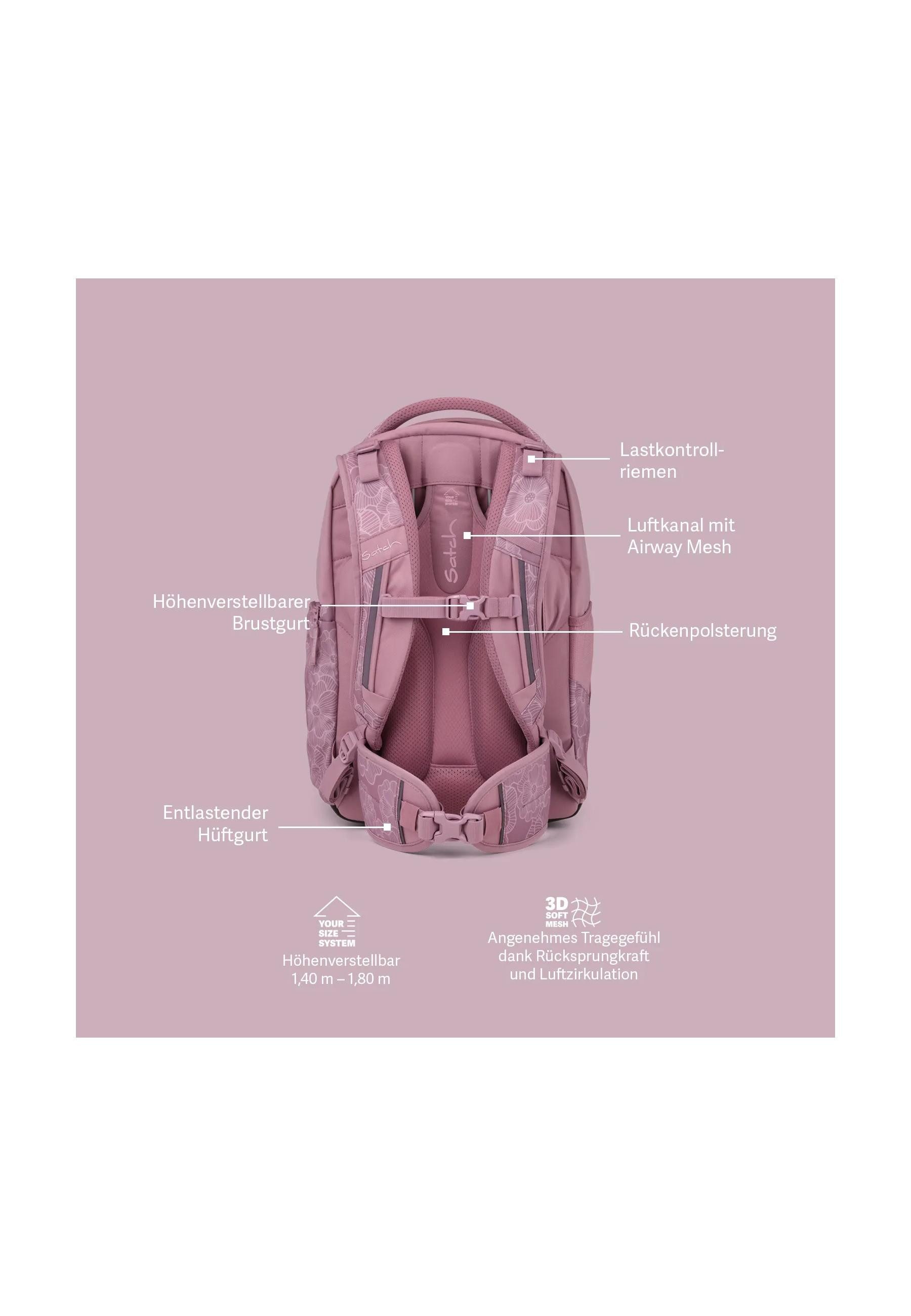 Satch Schulrucksack match . (1-tlg), mit erweiterbarem Stauraum