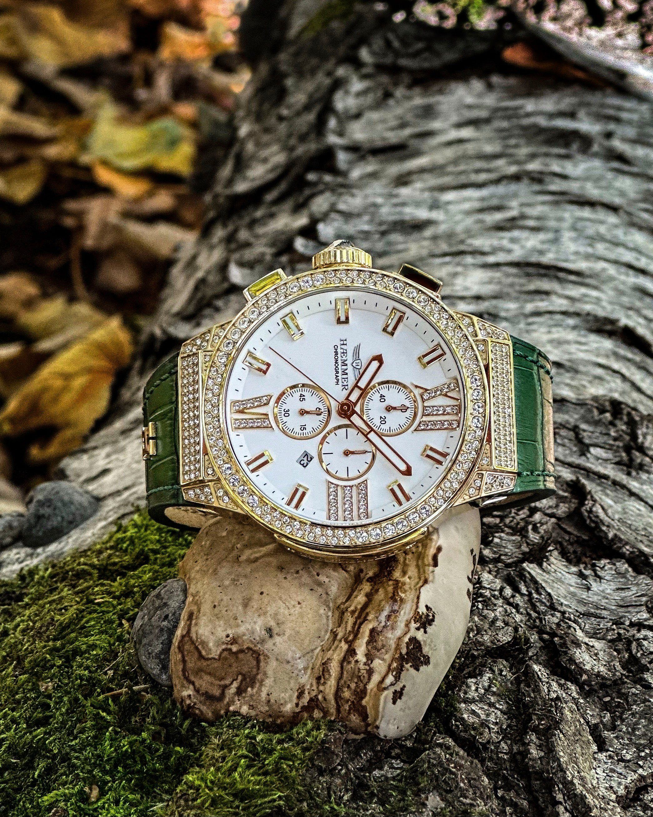 HAEMMER GERMANY Chronograph EMINENT CIDNEY, E-034, Quarzuhr, Damenuhr, Datu günstig online kaufen