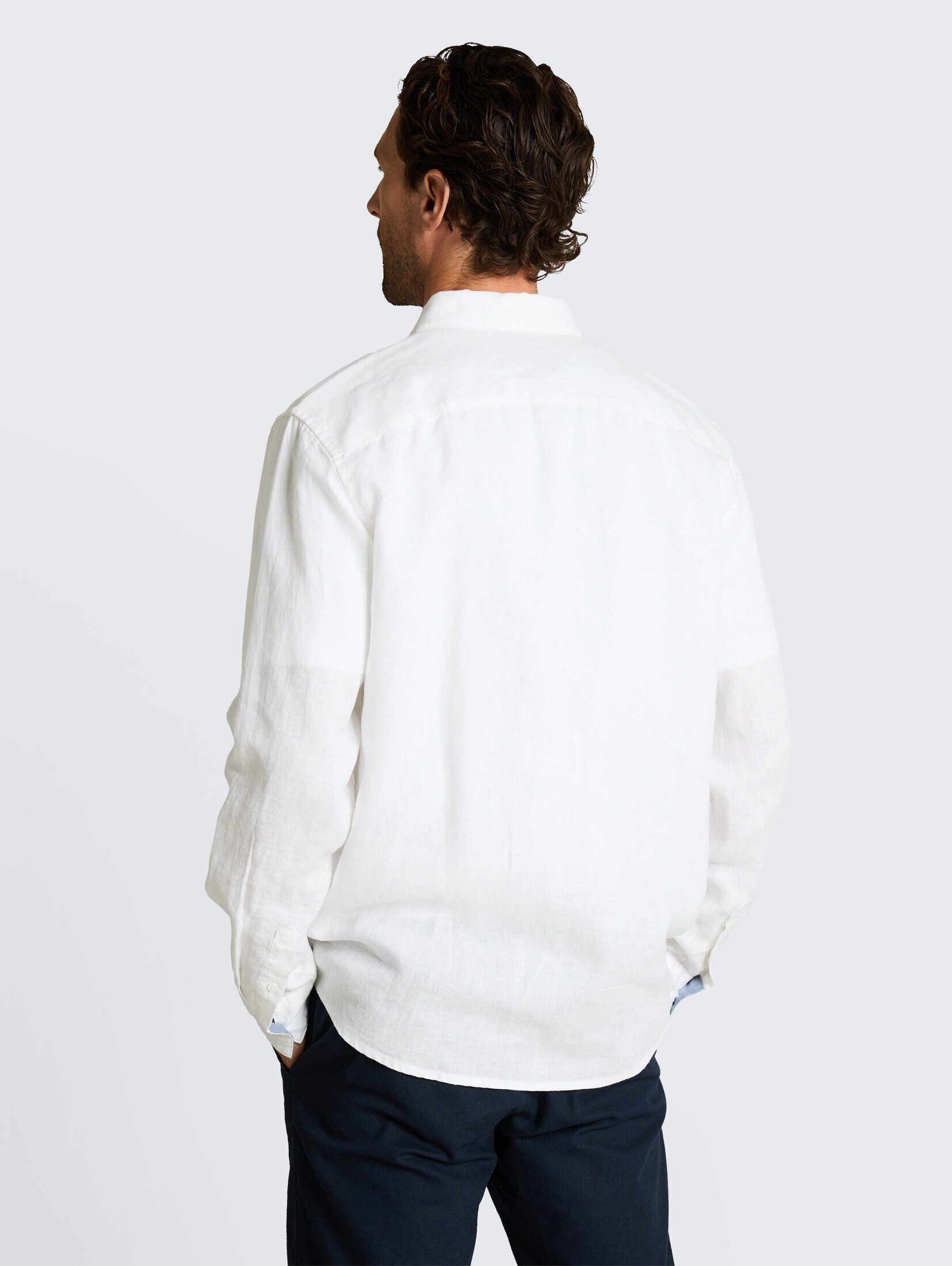 TOM TAILOR Langarmhemd Blusen & Shirts Regular Fit Hemd aus Leinen