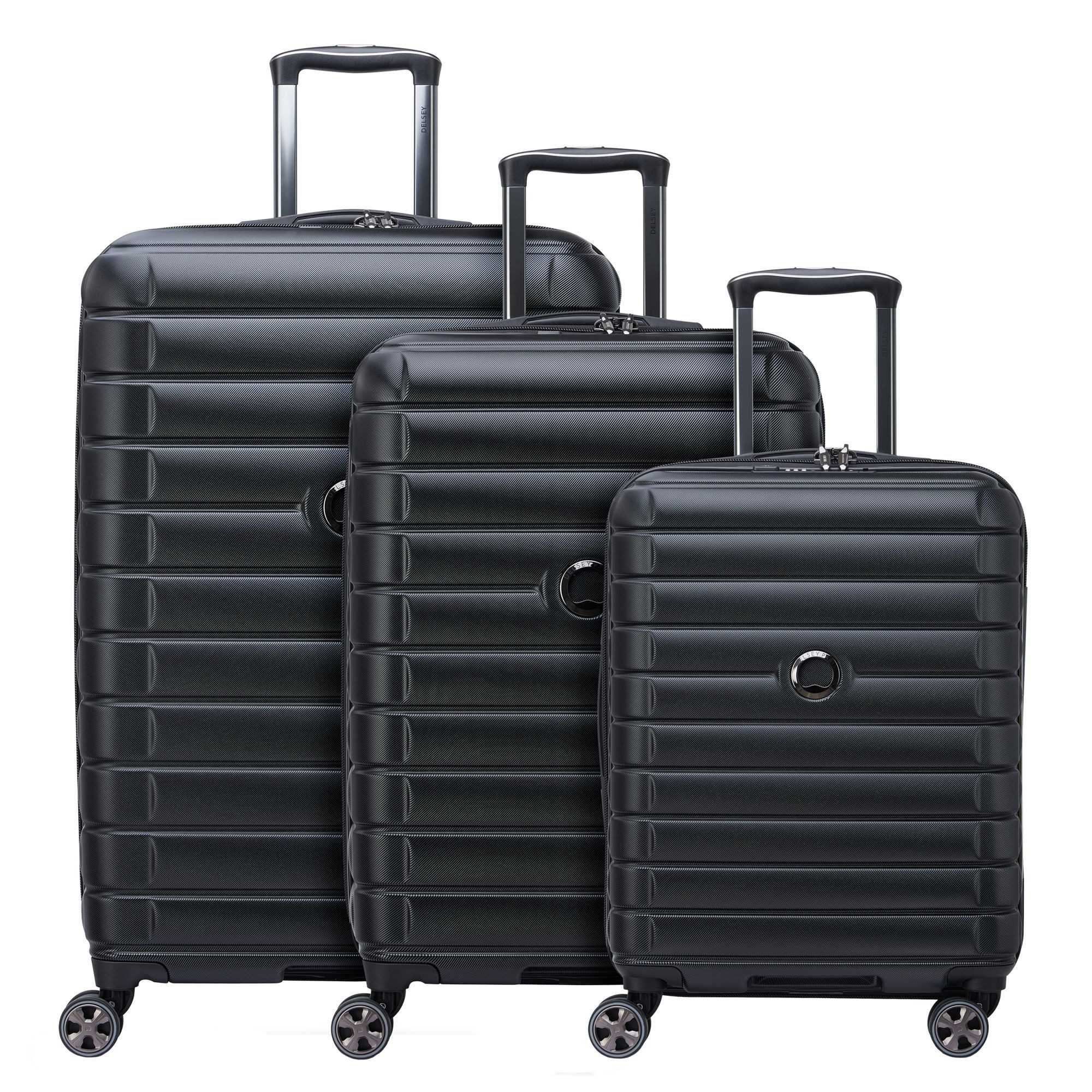 Delsey Paris Trolleyset Shadow 5.0, 4 Rollen, (3-teilig, 3 tlg), Polycarbonat