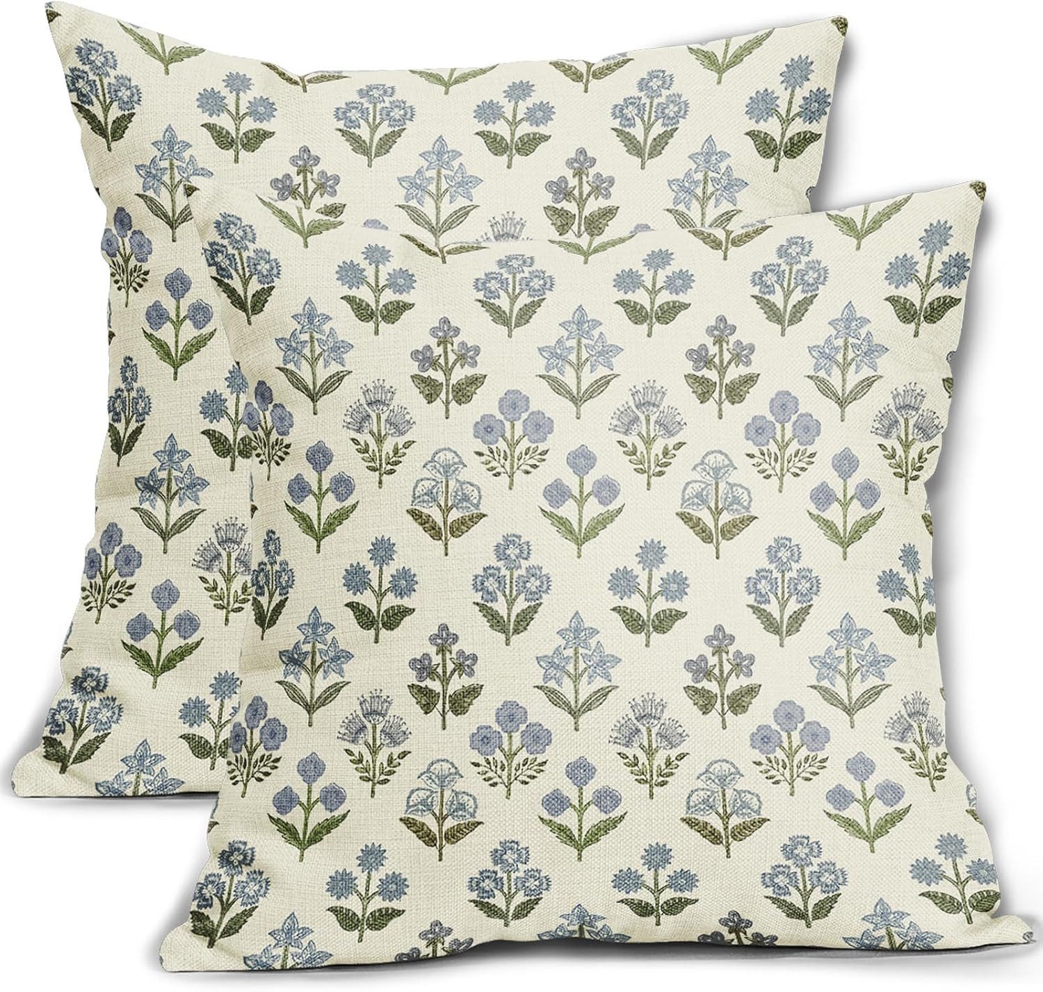 Zyronn Kissenbezug Vintage-Blumen-Kissenbezug, Boho-Kissenbezug, (1 Stück), geeignet für Outdoor- und Landhausstil-Wohnraumdekoration