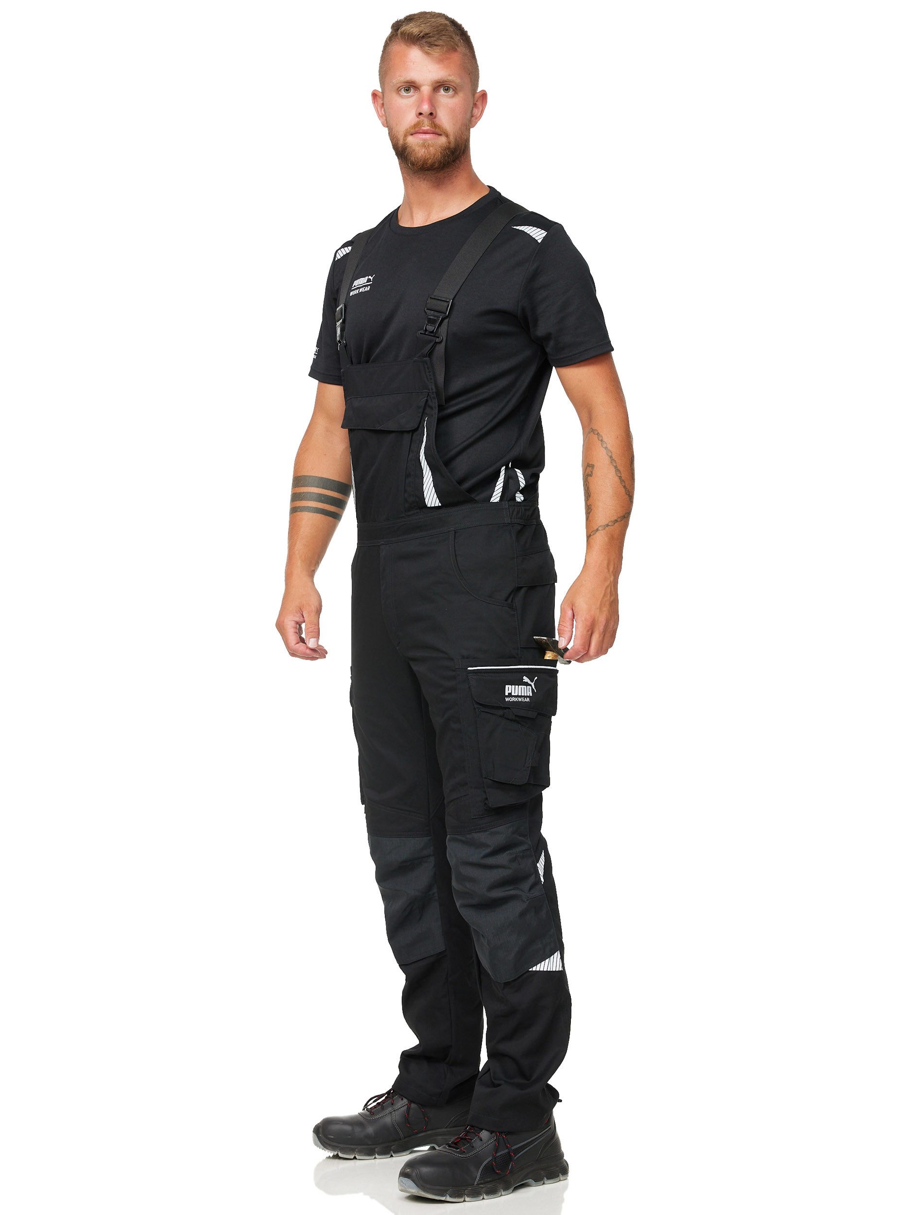 PUMA Workwear Arbeitslatzhose PRECISION X mit vielen Taschen und extra verstärktem Nylon Gewebe für Herren