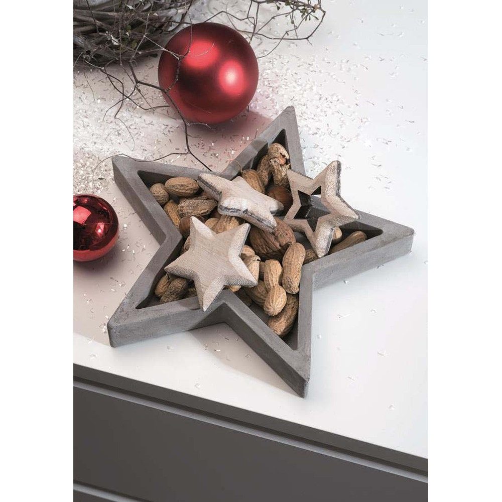 Glorex Styropor-Teil GLOREX Giessform Sternschale grau 22cm
