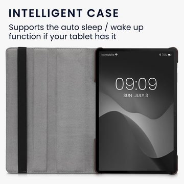 kwmobile Tablet-Hülle Hülle für Samsung Galaxy Tab S7 Plus / Tab S7 FE, 360° Tablet Schutzhülle Cover Case - Galaxie Baum Wiese Design