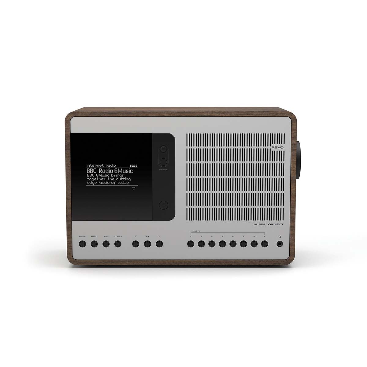 Revo 641142 Radio (Internet Radio, 15 W, DAB+/FM, Webradio, Bluetooth aptX, Spotify Connect, UNDOK App,DLNA EQ)