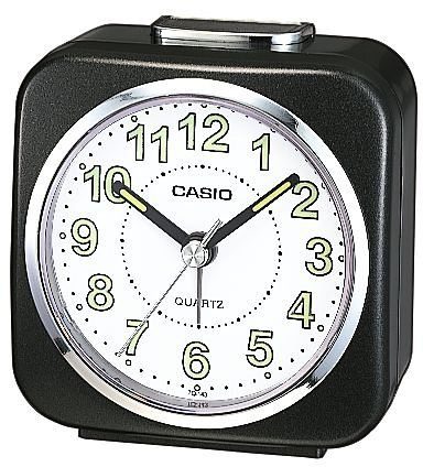 CASIO Quarzwecker TQ-143S-1EF Wecker, ideal als Geschenk, Leuchtzeiger, Leuchtziffern