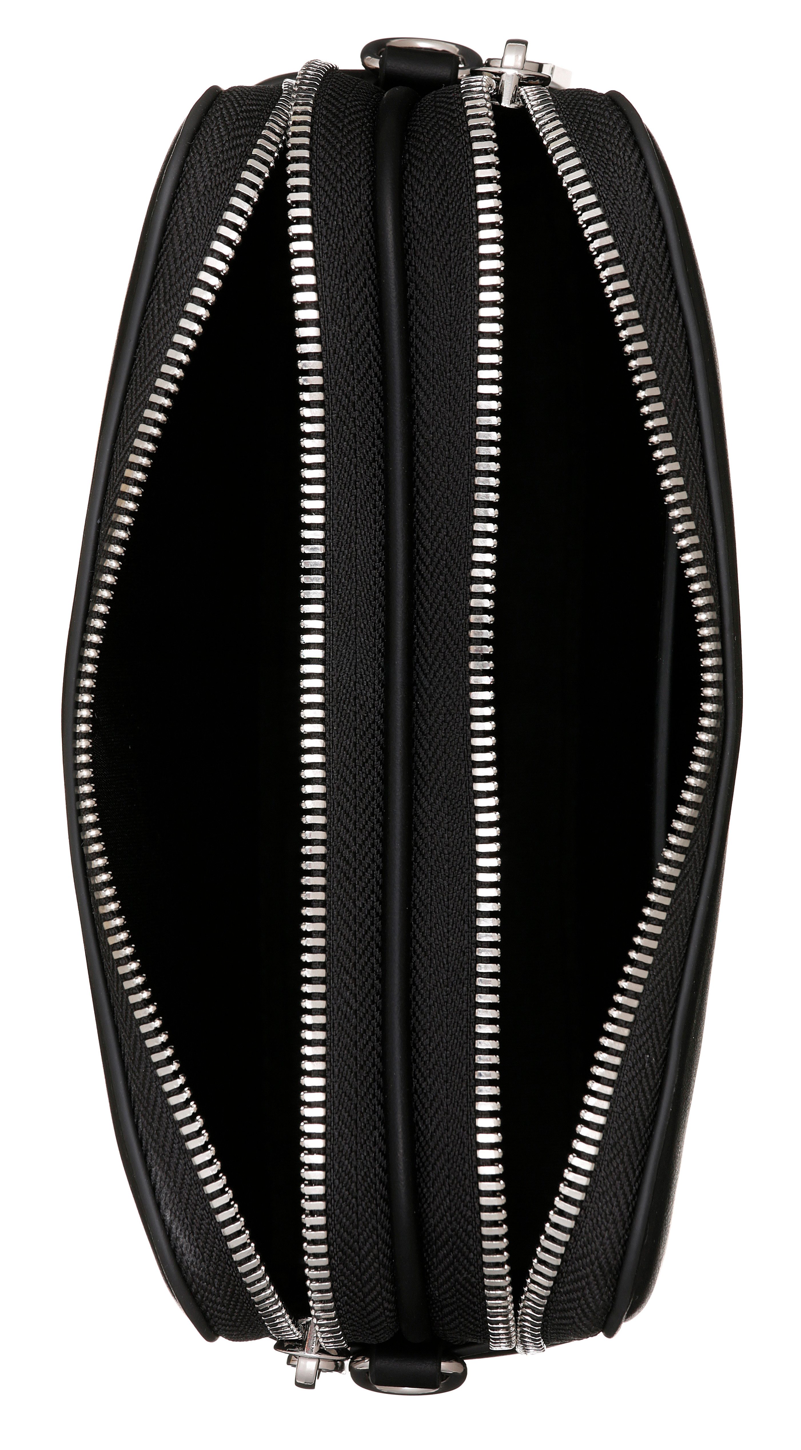 Calvin Klein Mini Bag WEBBING DOUBLE STRAP CAMERA BAG, kleine Schultertasche, Umhängetasche, Abendtasche mit Henkel