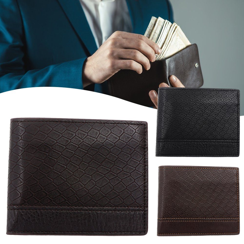 Kurze Blusmart dark brown Geldbörse Geldbörse Schlangenleder-Muster, Personalisiertes