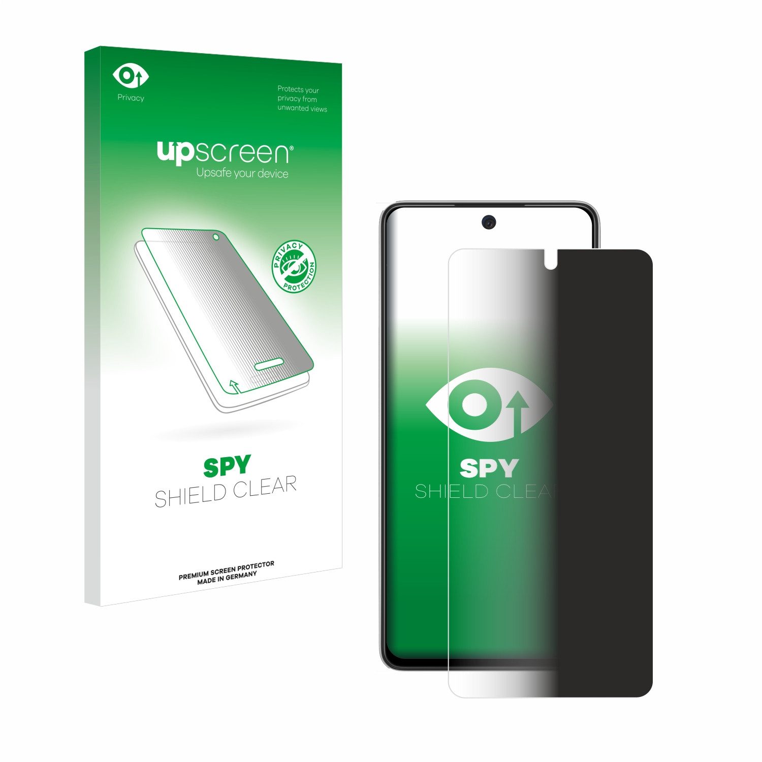 upscreen Displayschutzfolie Sichtschutzfolie für Samsung Galaxy A52s 5G, Anti-Spy Privacy Sichtschutz Blickschutzfolie Blaulicht-Schutz