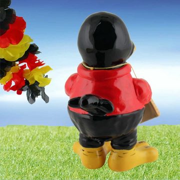 Tangoo Gartenfigur Tangoo Keramik-Rabe Fußball Schiedsrichter in roter Uniform, (Stück)