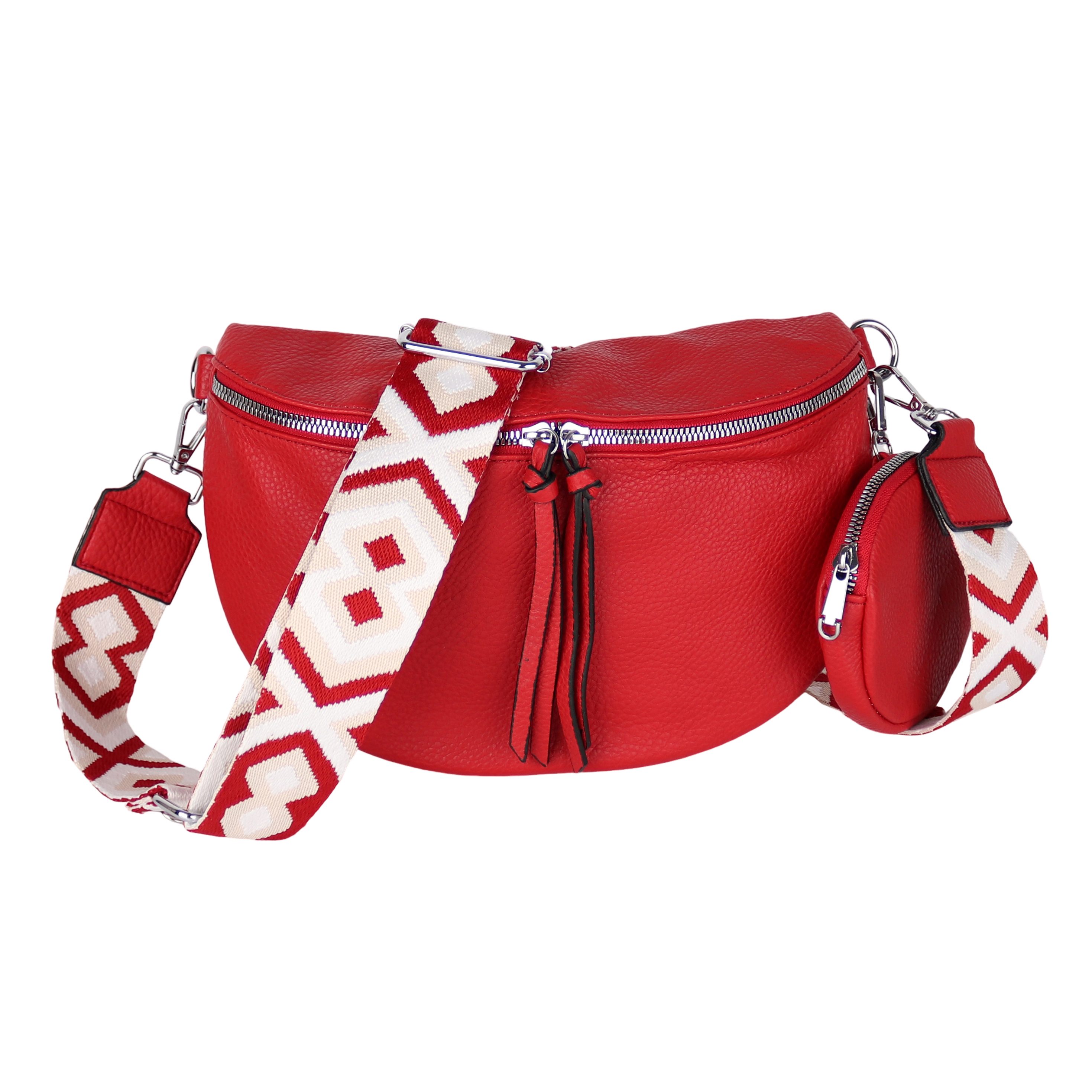 Bauchtasche Damen Taschen, Umhängetasche, Brusttasche, 30x19x9cm Veganes Leder