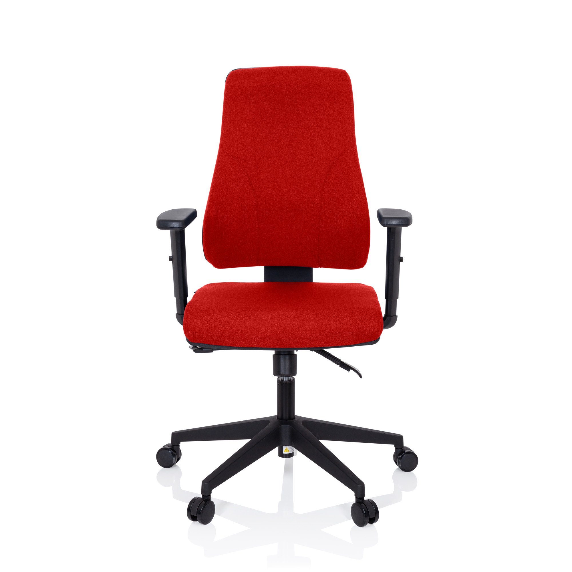 hjh OFFICE Drehstuhl Profi Bürostuhl MATHES Stoff (1 St), Schreibtischstuhl ergonomisch Rot