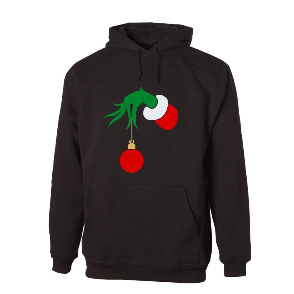 G-graphics Hoodie Grinch-Hand mit trendigem Frontprint, Aufdruck auf der Vorderseite, Spruch/Sprüche/Print/Motiv, für jung & alt