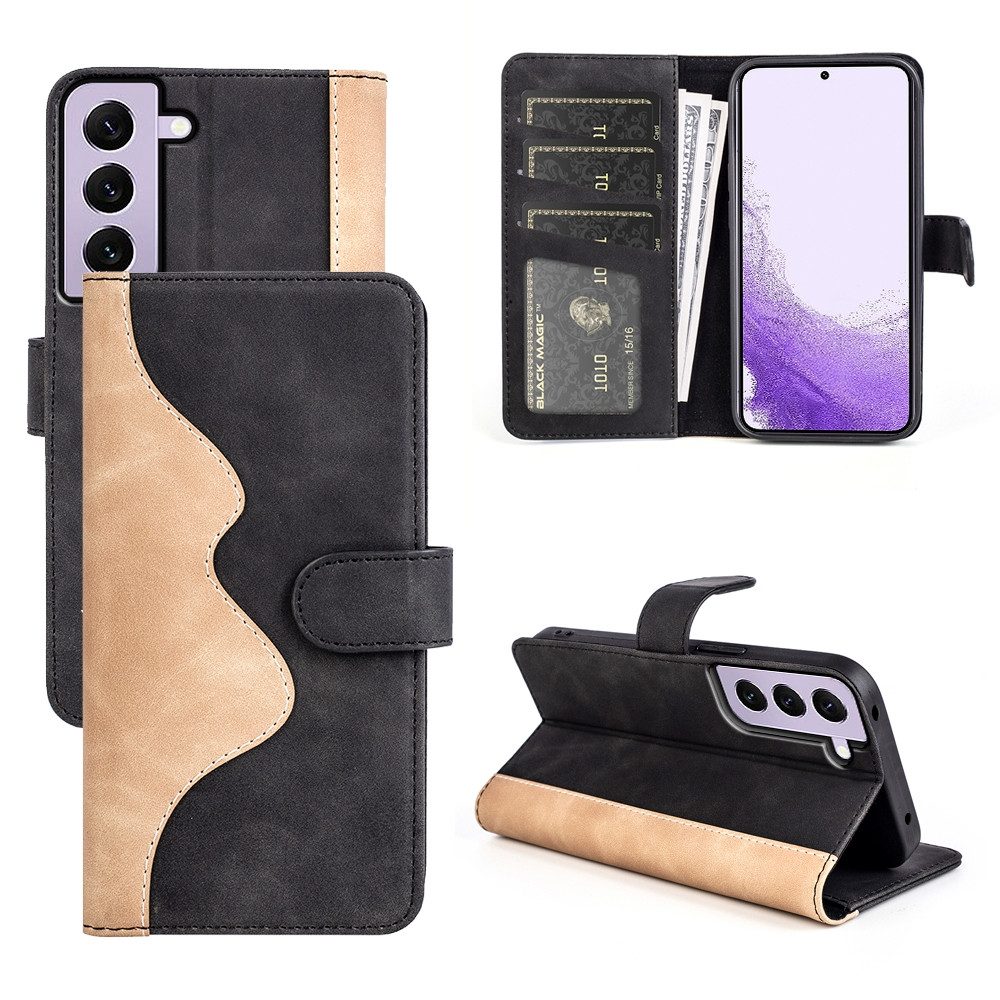 SmartUP Smartphone-Hülle Hülle für Samsung Galaxy S23+ Klapphülle Fliphülle Tasche Case Cover, Standfunktion, integrierte Kartenfächer
