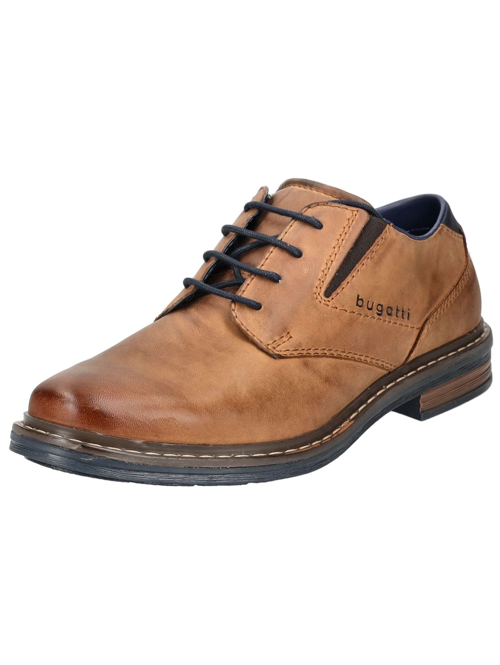 bugatti bugatti Businessschuhe Nubukleder Schnürschuh