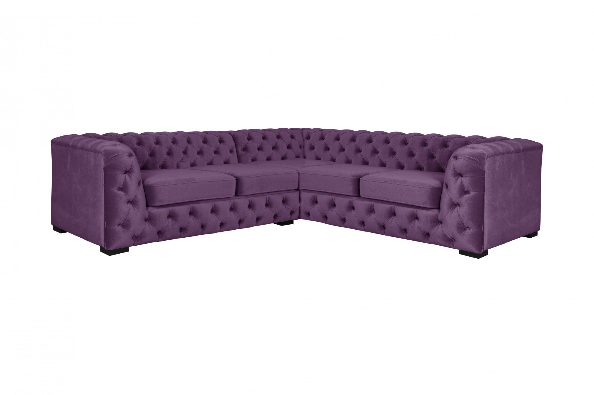 Home affaire Chesterfield-Sofa KALINA L-Form, hochwertige Chesterfield-Ausführung, sehr hochwertige Verarbeitung