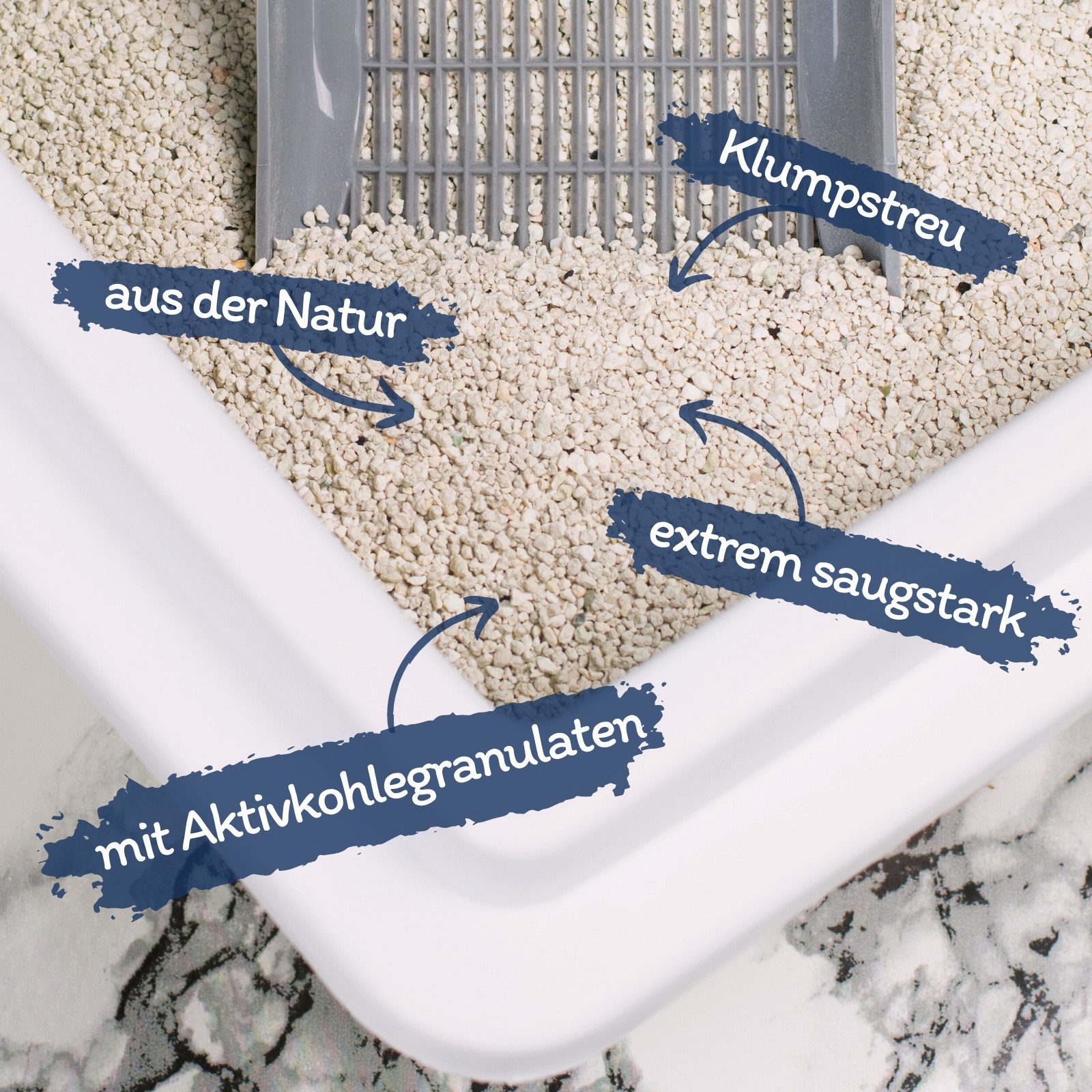 Lyra Pet Katzenstreu 2 x 15 Liter Lyra Pet® GreyCat® Katzenstreu Bentonit mit Aktivkohle, mit Aktivkohle, klumpend, staubfrei