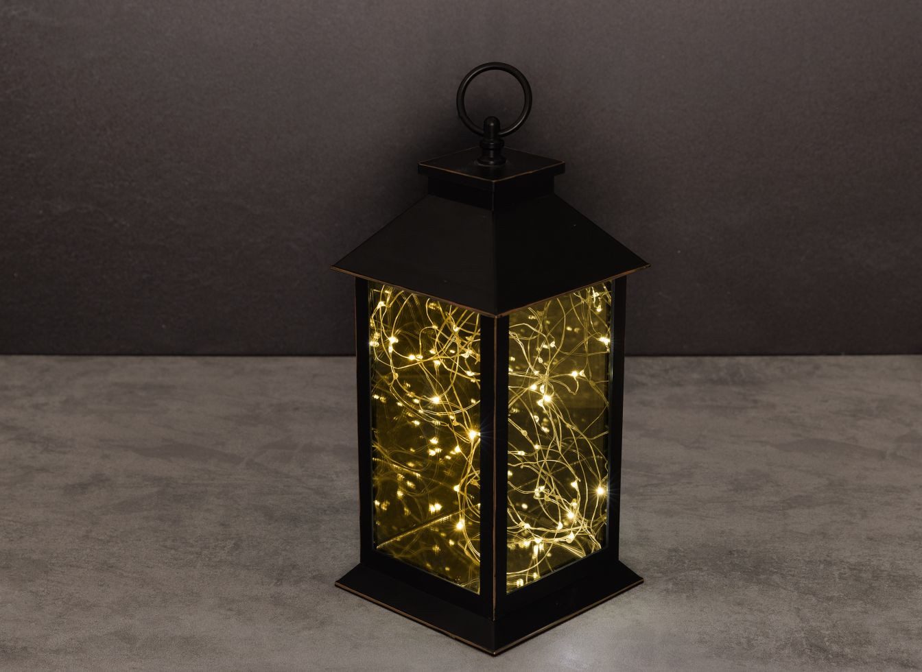 Trend Line LED Laterne TrendLine LED Laterne schwarz 32 x 14 cm