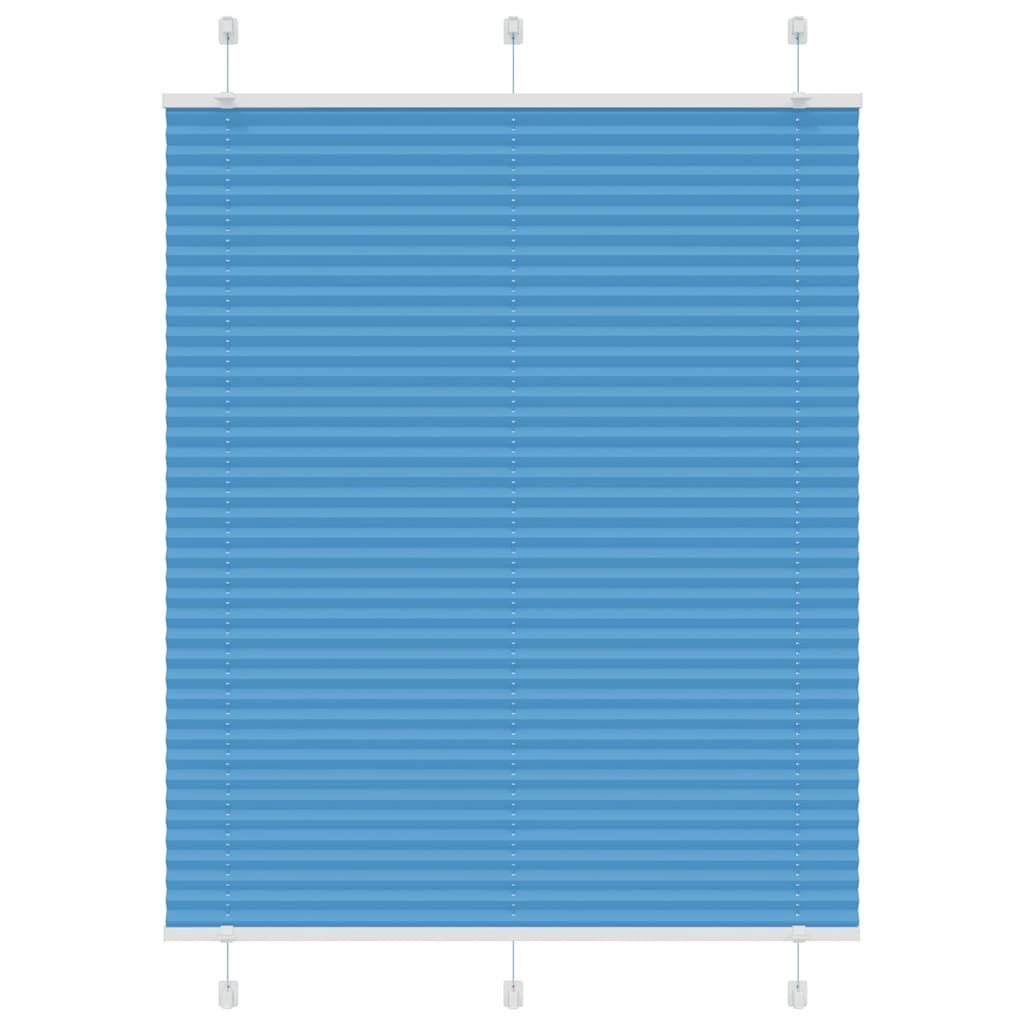 vidaXL Jalousie 105 x 150 cm Plissee Blau 105x150 cm Stoffbreite 104,4 cm Polyester