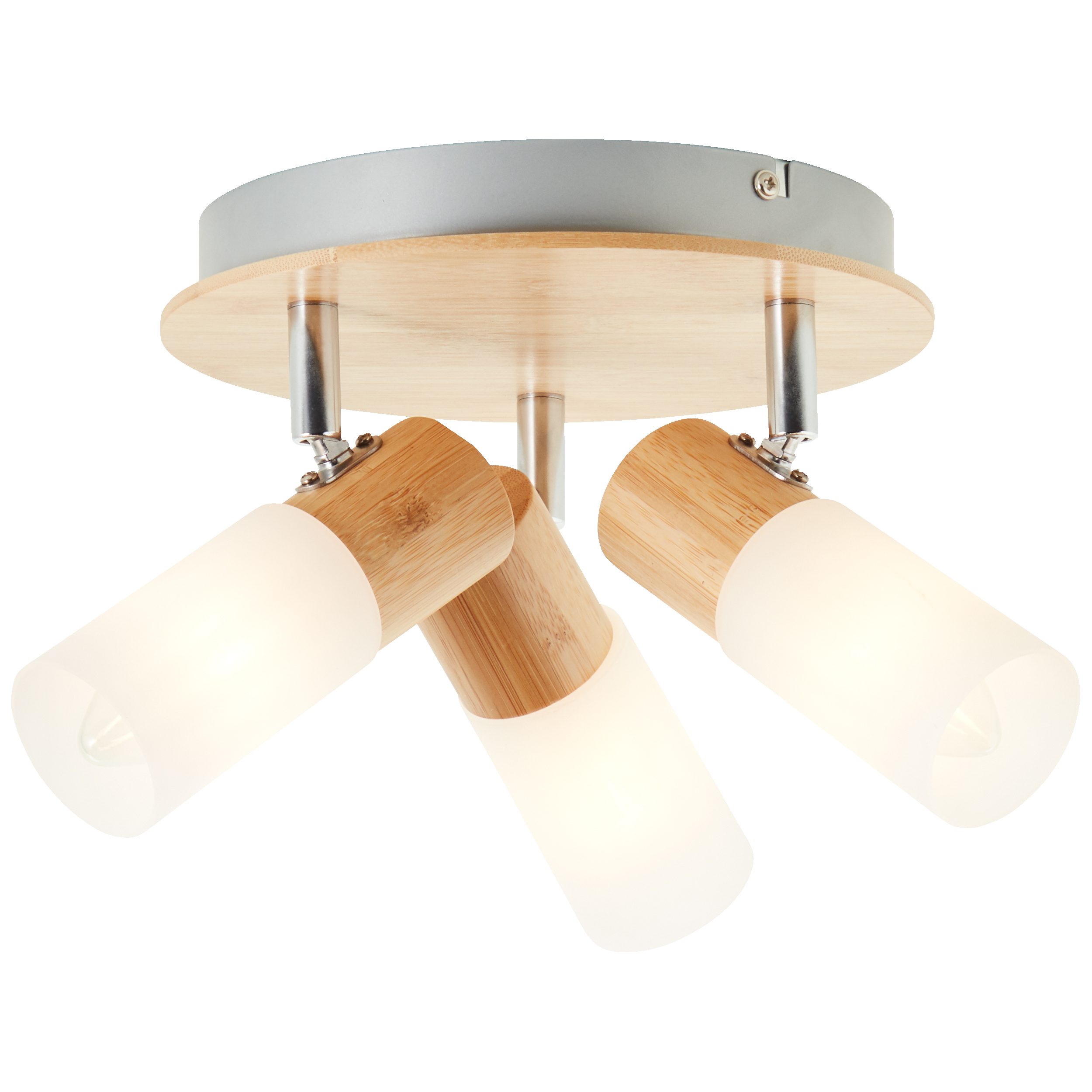 Lightbox Deckenstrahler, ohne Leuchtmittel, Spotrondell, 12 cm Höhe, Ø 20 cm, E14, max. 3,5 W, Köpfe schwenkbar