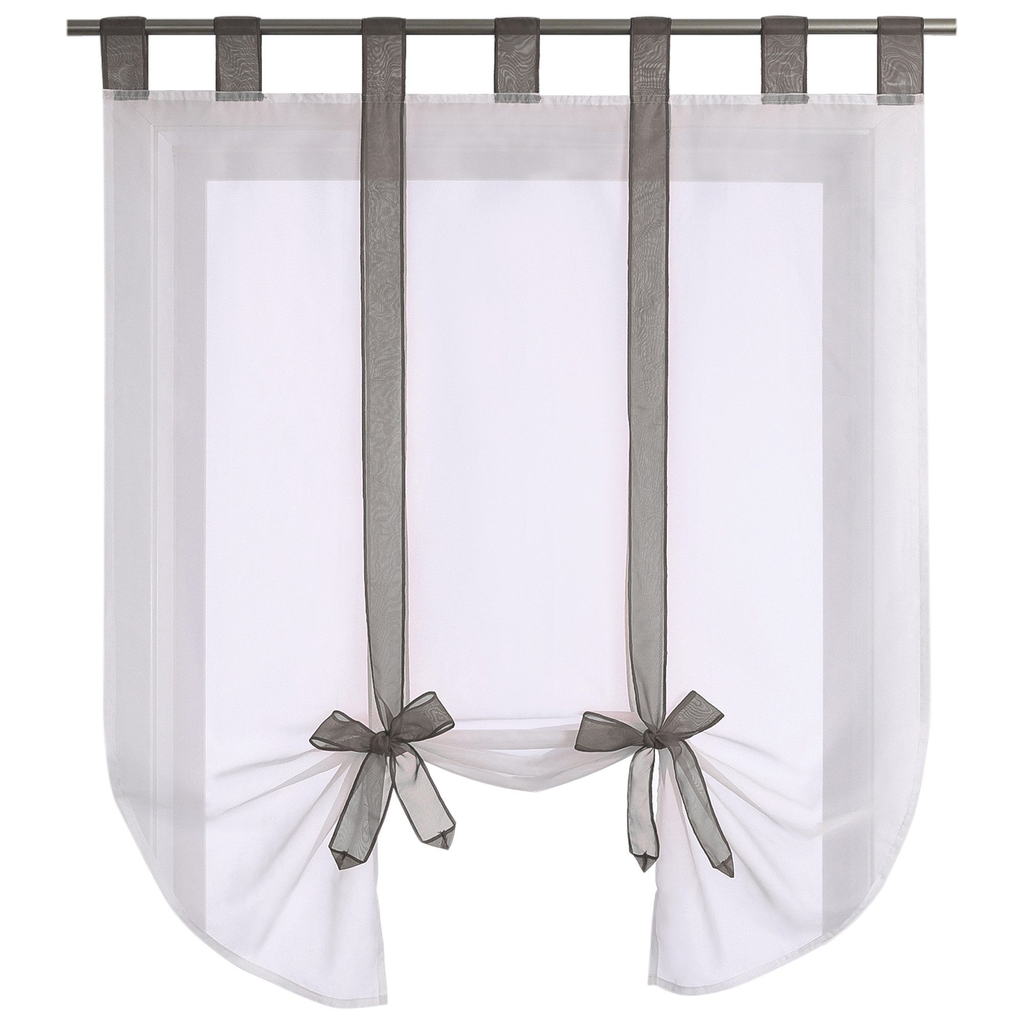 Joyswahl Raffrollo, mit Schlaufen, Voile Bindegardine, Unifarbige günstig online kaufen