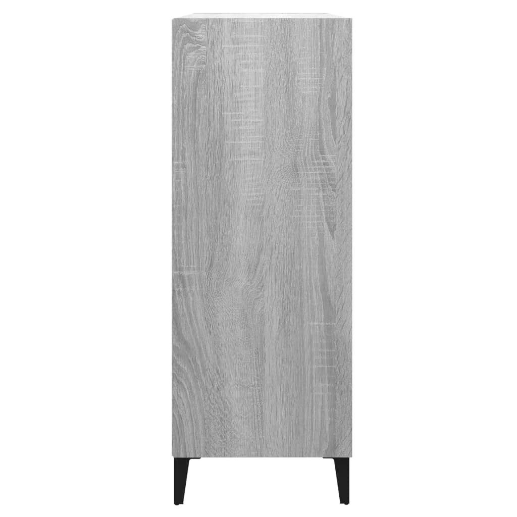 vidaXL Sideboard Sideboard Grau Holzwerkstoff 69,5x32,5x90 (1 Sonoma St) cm