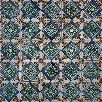 Casa Moro Wandfliese Casa Moro Marokkanische Keramikfliese Leys 10x10 cm bunt, Mehrfarbig, Wandfliese für schöne Küche Dusche Badezimmer, HBF8023, handbemalte orientalische Fliese Kunsthandwerk aus Marokko