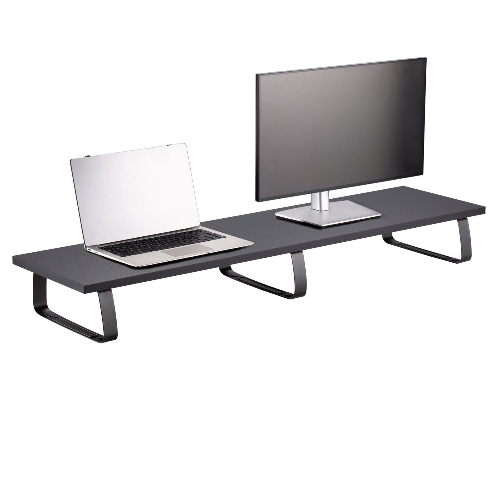 CARO-Möbel Monitorständer MILFORD, (Monitorständer MILFORD, Monitorerhöhung, Schreibtischregal)