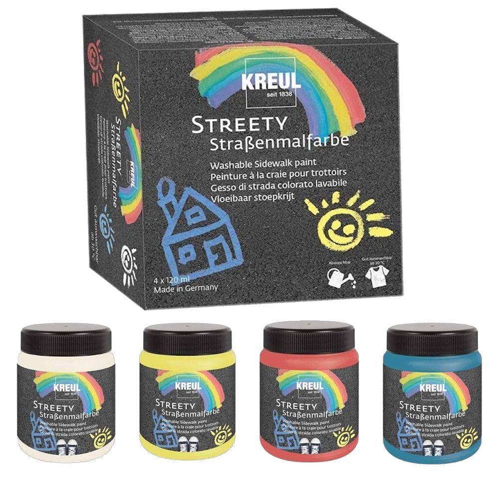 C. KREUL Kreidefarbe KREUL Straßenmalfarben Streety 4x20ml